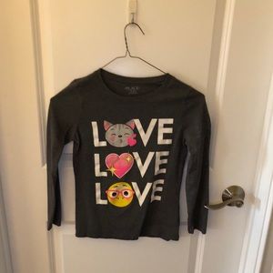 Long sleeve gray tee shirt